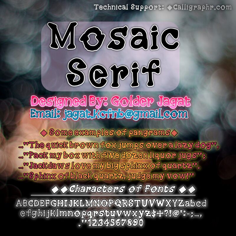 Mosaic Serif フォント