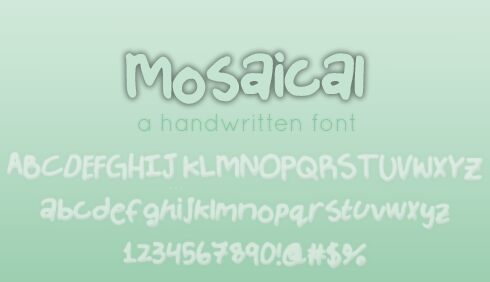 Mosaical Druh písma