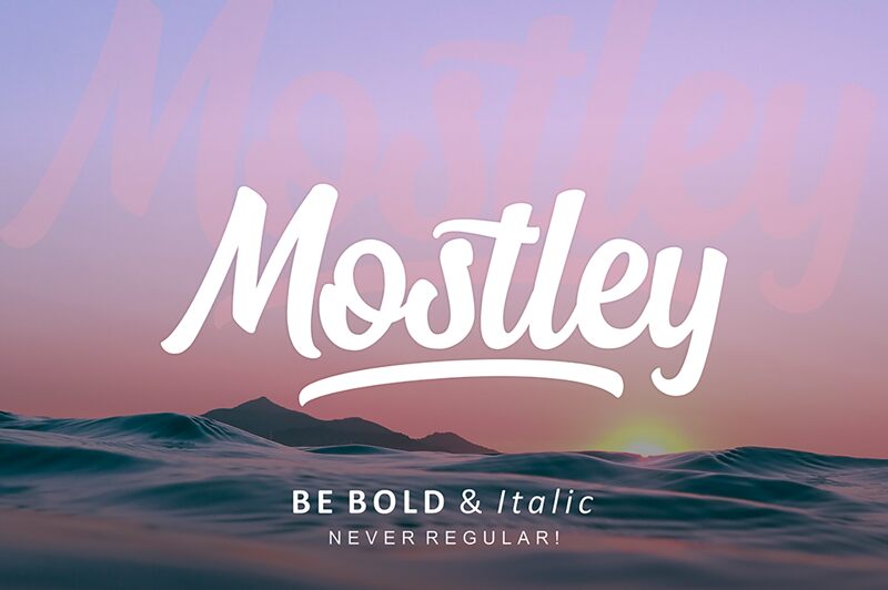 Mostley Script Druh písma