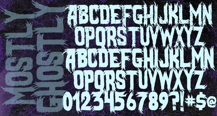 Mostly Ghostly Schriftart