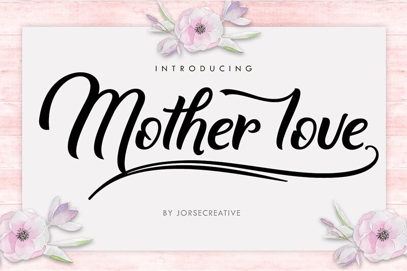 Mother love Schriftart