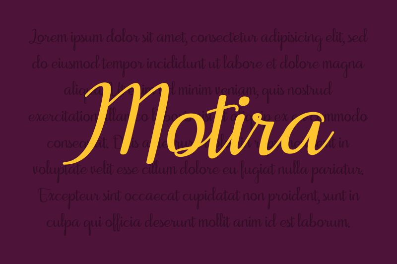 Motira Schriftart