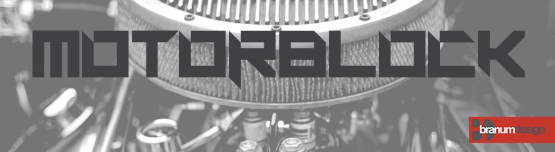 MotorBlock Schriftart