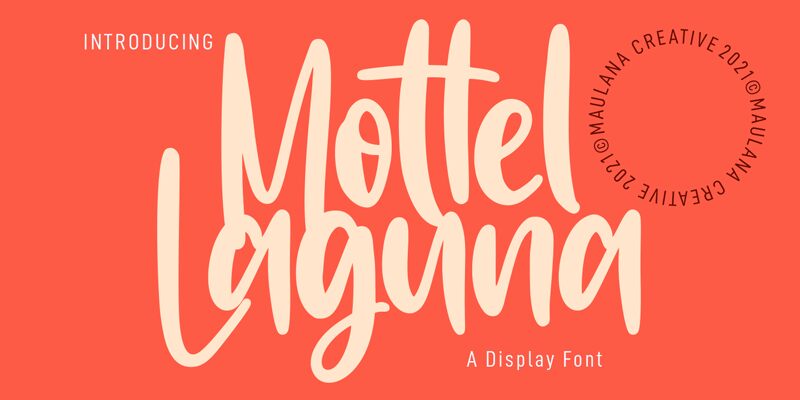 Mottel Laguna Druh písma