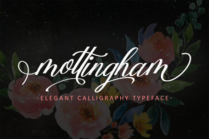 Mottingham Elegant Calligraphy Carattere