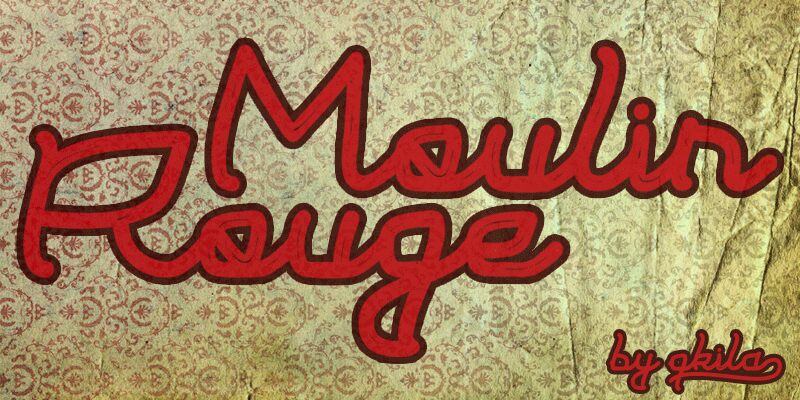 Moulin Rouge Czcionka