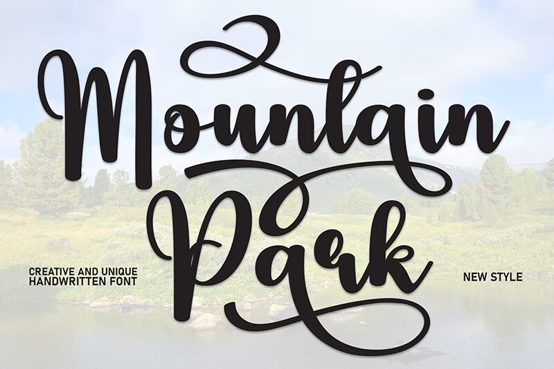 Mountain Park Schriftart