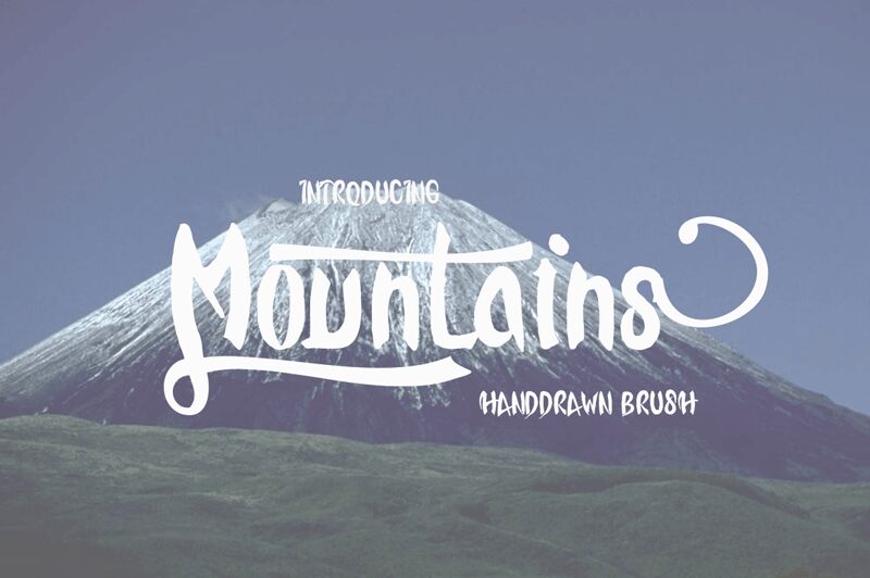 Mountains Schriftart