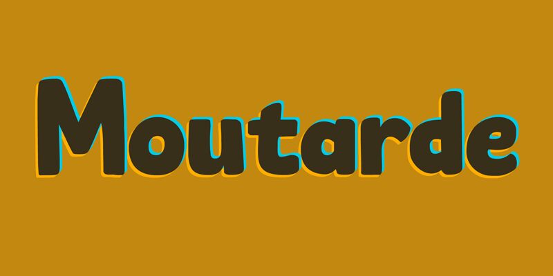 Moutarde Schriftart