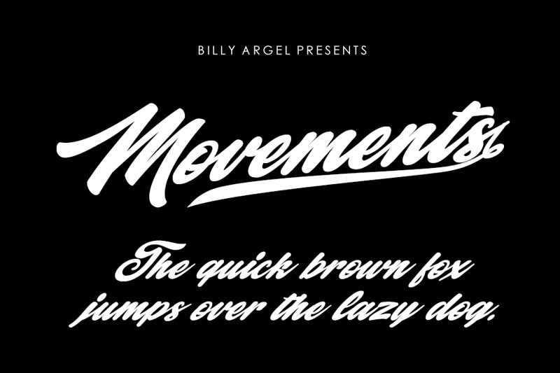 Movements Schriftart