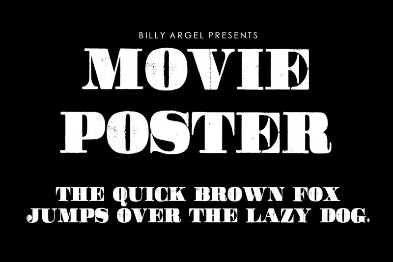 Movie Poster Schriftart