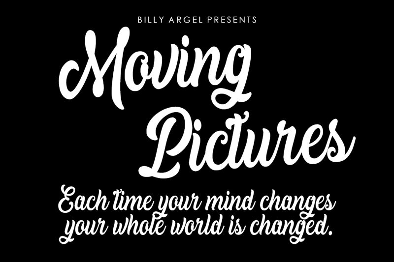 Moving Pictures Schriftart
