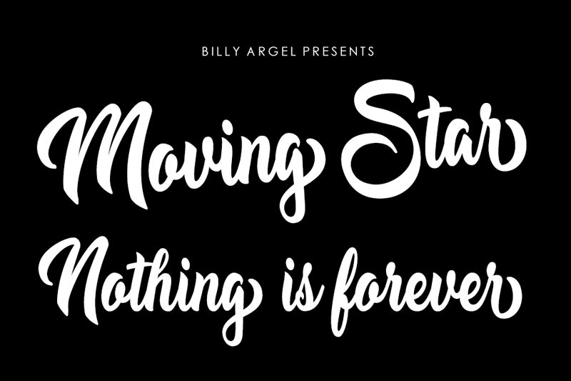 Moving Star Schriftart