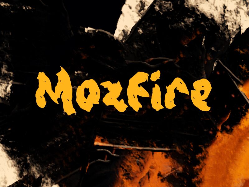 Mozfire font presentation and specimen