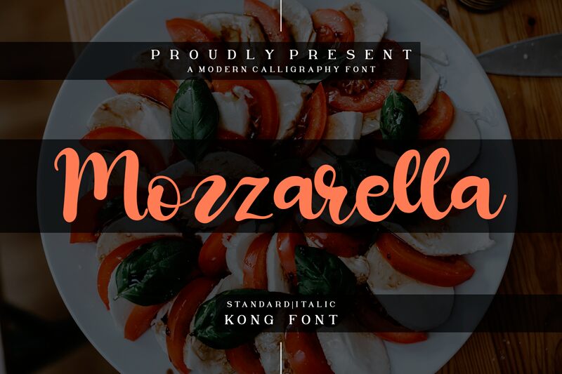Mozzarella Schriftart