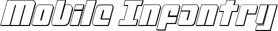 Mobile Infantry 3D Italic
