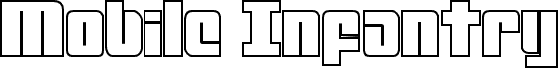 Mobile Infantry Outline Regular