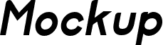 Mockup Bold Italic