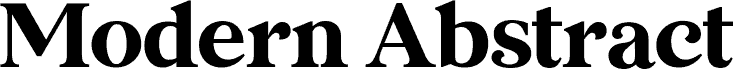 Modern Abstract Serif