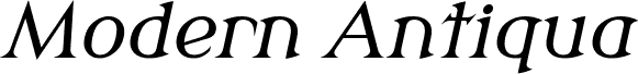 Modern Antiqua Book Oblique