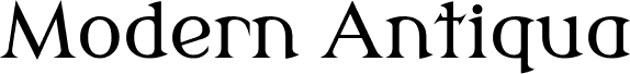 Modern Antiqua Book