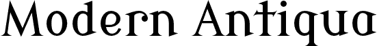 Modern Antiqua Regular