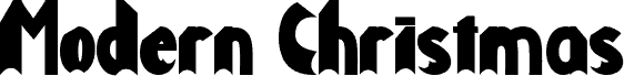 Modern Christmas шрифт
