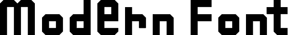 Modern Font Regular шрифт