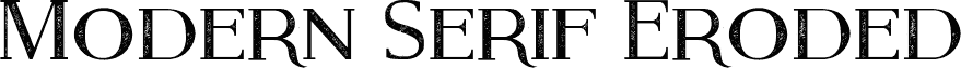 Modern Serif Eroded