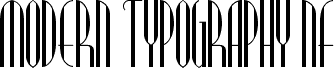 Modern Typography NF