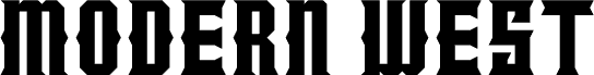 Preview of the Modern West Regular font