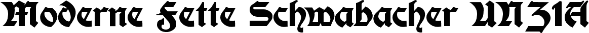 Moderne Fette Schwabacher UNZ1A