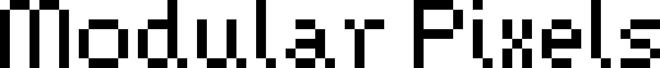 Modular Pixels Regular font