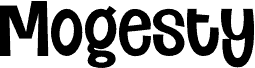Mogesty font
