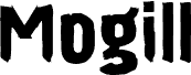 Preview of the Mogill font