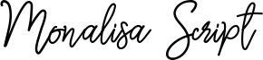 Monalisa Monoline Script