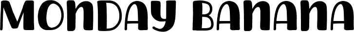 Monday Banana font