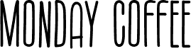 Monday Coffee font