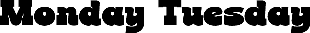Preview of the Monday Tuesday ikiiko.com font