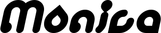 Preview of the monica Bold Italic font