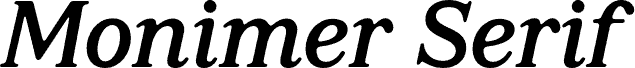 Monimer Serif PERSONAL USE PERSONAL USE ONLY