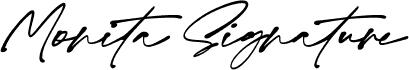 Monita Signature PERSONAL USE Bold Italic