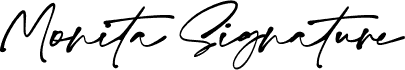 Попередній перегляд шрифту Monita Signature PERSONAL USE Bold