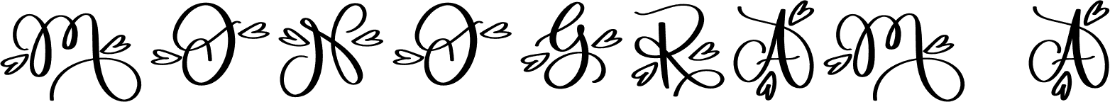 Monogram A font | Fonts2u.com