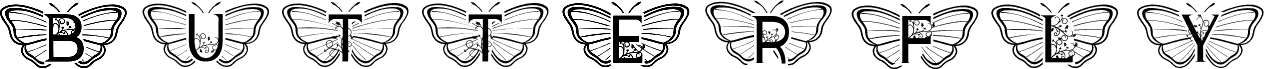 Monogram Butterfly