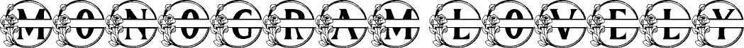Preview of the Monogram Lovely font