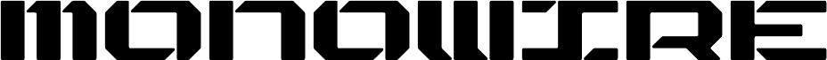 MONOWIRE Schriftart