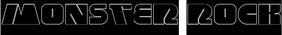 Vorschau der Schriftart MONSTER ROCK-Hollow-Inverse