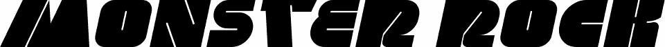 Vorschau der Schriftart MONSTER ROCK Italic