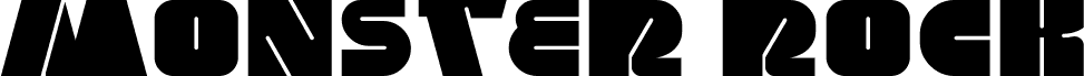 Vorschau der Schriftart MONSTER ROCK-Light